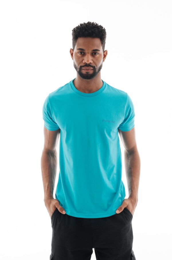 Camiseta Push Yourself - Azul Turquesa - Imagem 1