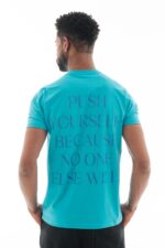 Camiseta Push Yourself - Azul Turquesa - Imagem 2