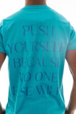 Camiseta Push Yourself - Azul Turquesa - Imagem 3